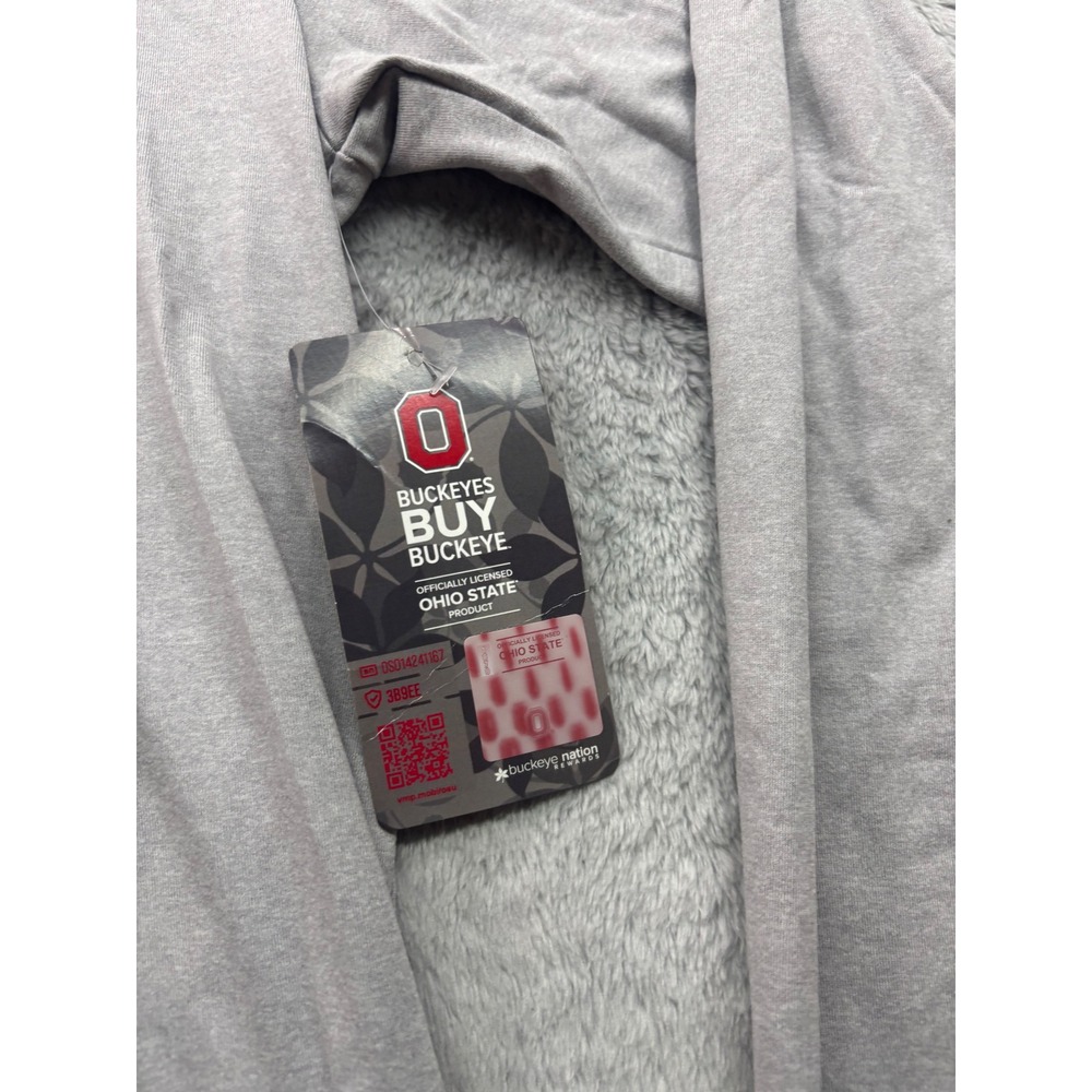 Ohio State Buckeyes Mens Grey Quarter Zip Pullover Size M NEW Rivalry Threads - Picture 3 of 5